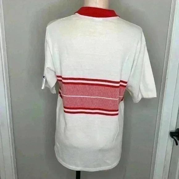 Champion OSU Ohio State Vintage Polo Red White Buckeyes Bucks OH-IO Sz Large - Picture 3 of 6